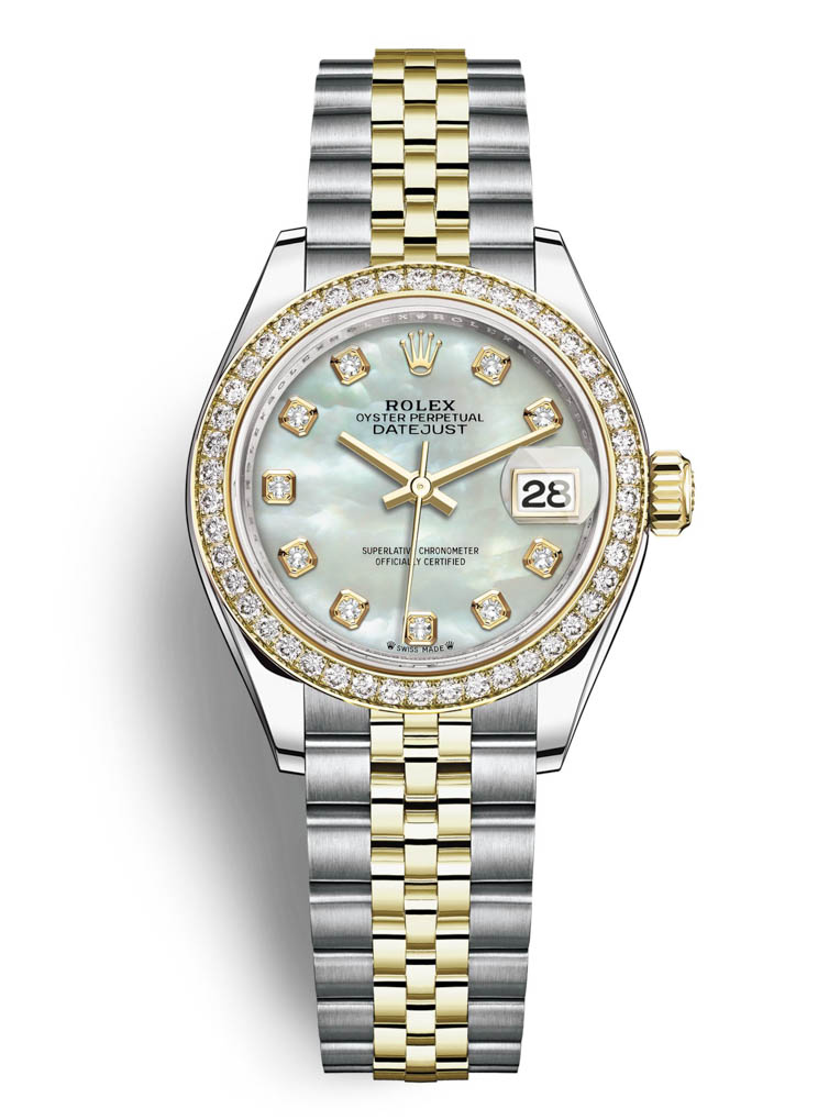 Rolex Lady Datejust 28mm Stainless Steel and Yellow Gold 279383RBR MOP Diamond Jubilee